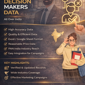 Verified Decision Makers Database (India)